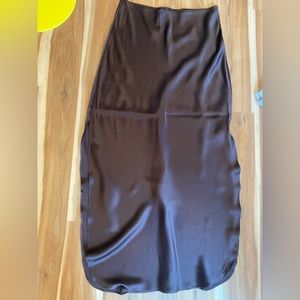 Banana republic silk midi skirt